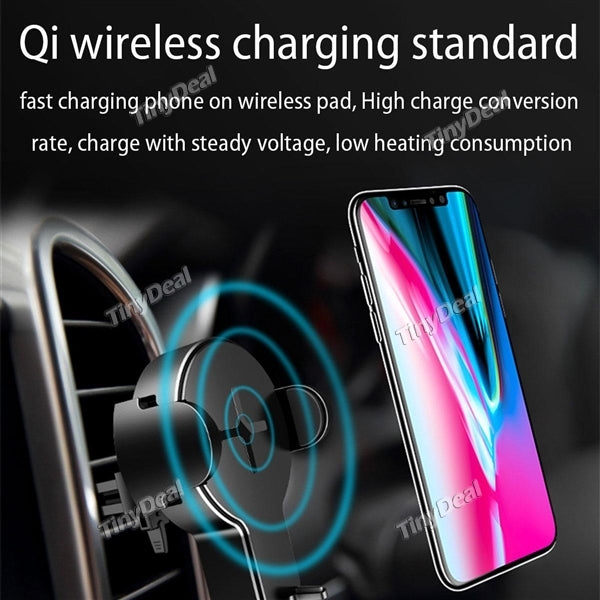 ROCK W2 5W Wireless Car Charging Stand Phone Charger QI Wireless Charger for iPhone 8 X Samsung Note 8 Plus