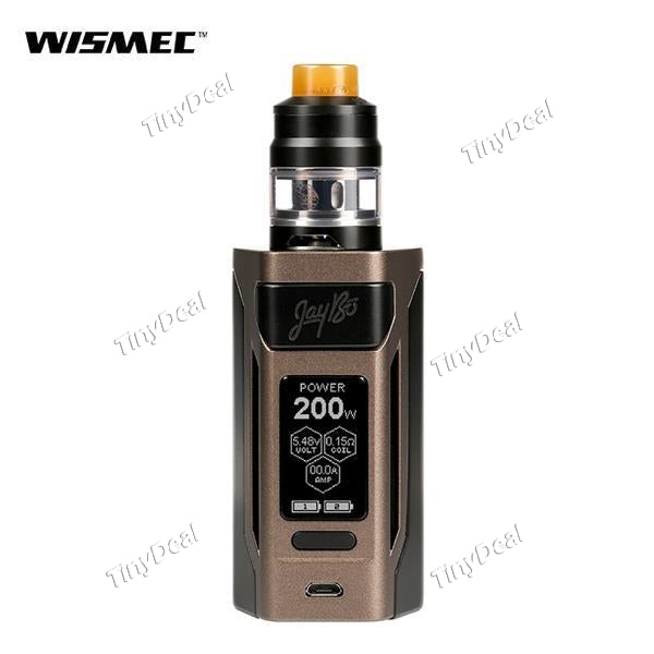 Wismec Reuleaux RX2 20700 200W TC VW APV Mod 2Ml GNOME Atomizer TPD Regulation Kit - Brown