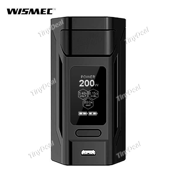 Authentic Wismec Reuleaux RX2 20700 200W TC VW APV Box Mod - Black
