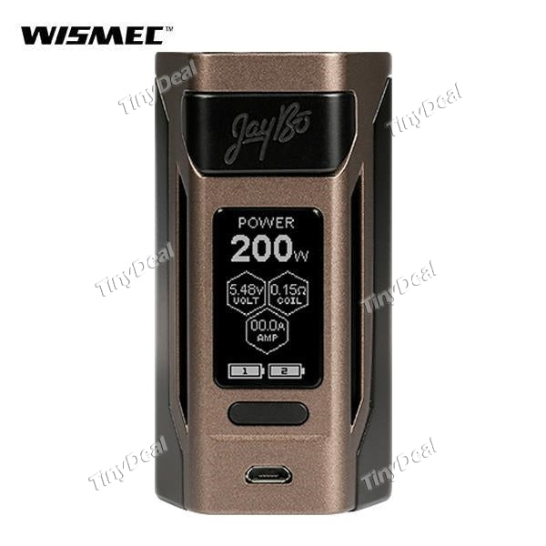 Authentic Wismec Reuleaux RX2 20700 200W TC VW APV Box Mod - Brown