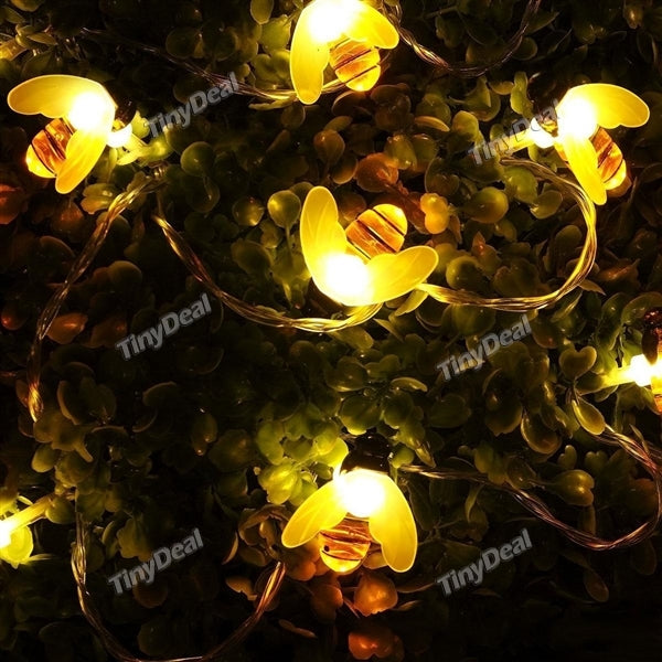 Honeybee String Lights 2.2M 20-LED Honeybee Battery Power Led String Lights for Party Wedding Xmas Decoration