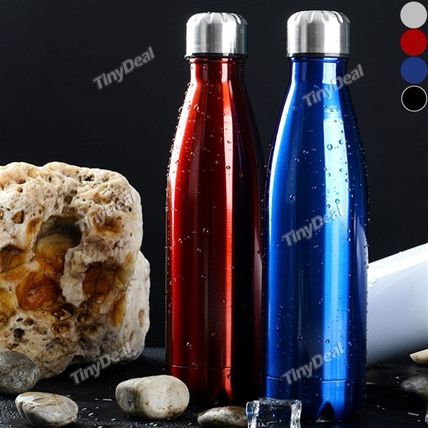 500ml Vacuum Stainless Steel Insulated Thermos Cup Sports Outdoor Bullet Bottle Drink Thermal Water Bottle