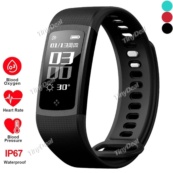 S8 Smart Bluetooth Bracelet 0.96'' Heart Rate Blood Monitor Sports Tracker Waterproof Pedometer Wristband