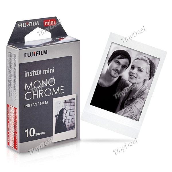 3'' Fujifilm Instax Monchrome Instant Film Pack for Fujifilm Instax Mini-series Cameras 10 Sheets