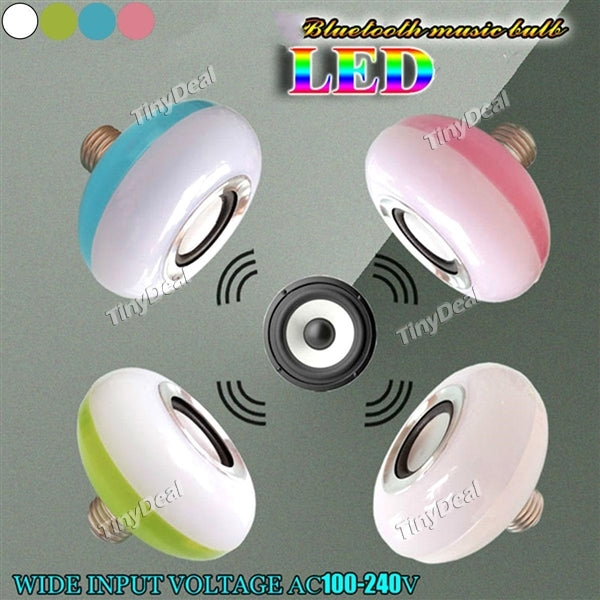 RGB Colorful E27 5730 Smart LED Light Lamp Bulb Bluetooth Speaker Bulb Music Play LED Bulb with Remote Control