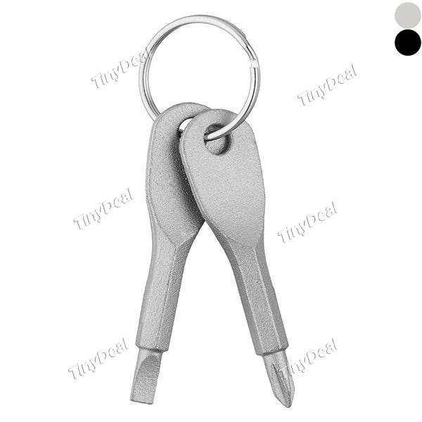 Outdoor Multifunctional Pocket Mini Tool Screwdriver Set Key Stainless Steel Keychain