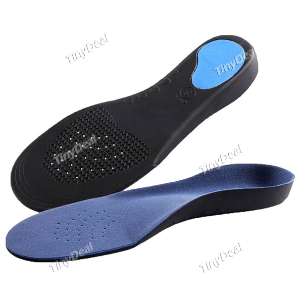 Unisex Breathable Sweat Absorbing Orthotic Insoles Comfortable Athletic Shock Military Training Sport Shoe Pad