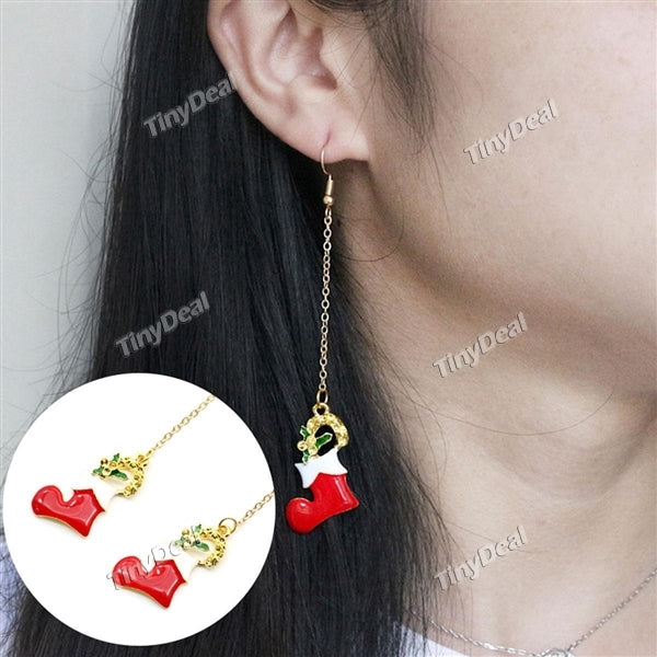 Jewelry Christmas Santa Clause Socks Christmas Socks Jewelry Charm Earrings Gift Stuffers