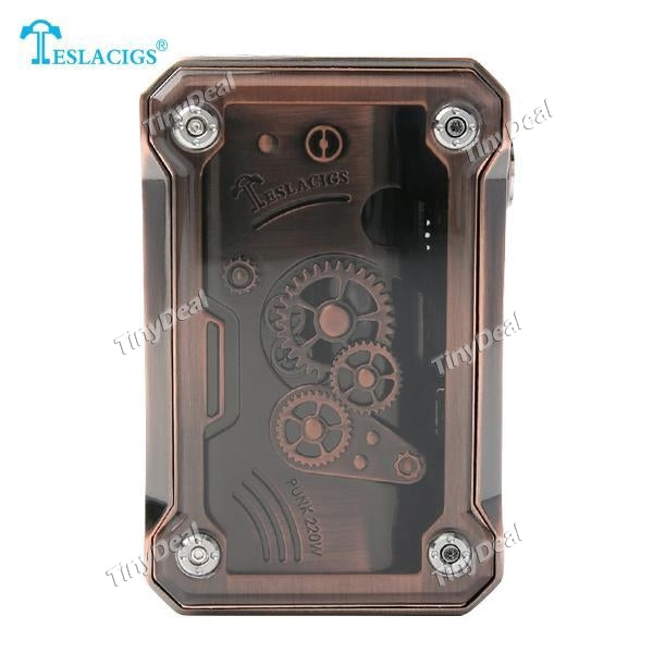 Authentic Teslacigs Punk 220W TC VW APV Box Mod - Copper