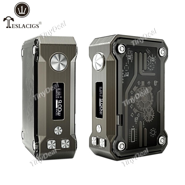 Authentic Teslacigs Punk 220W TC VW APV Box Mod - Black