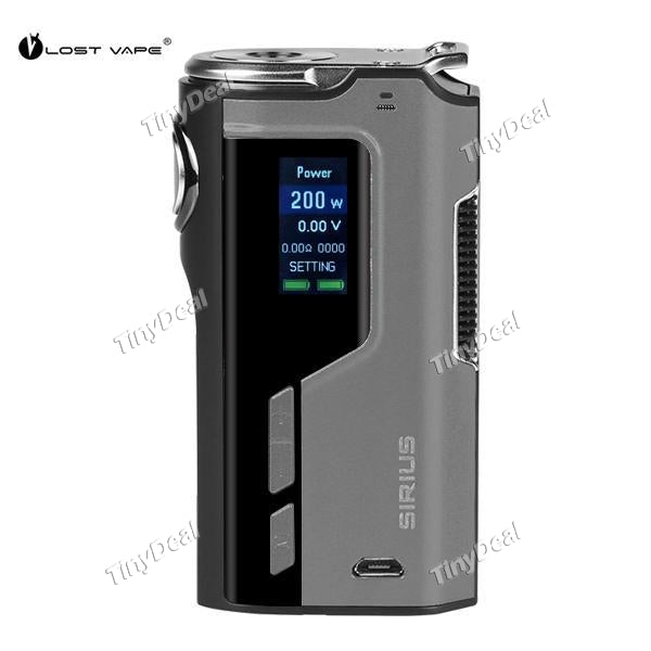 Authentic Lost Vape Modefined Sirius 200W TC VW APV Box Mod - Gray