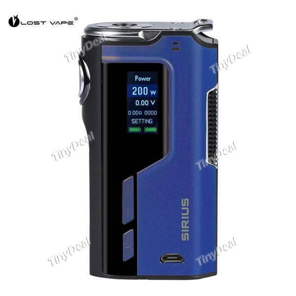 Authentic Lost Vape Modefined Sirius 200W TC VW APV Box Mod - Blue