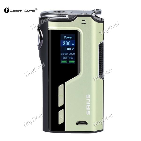 Authentic Lost Vape Modefined Sirius 200W TC VW APV Box Mod - Green