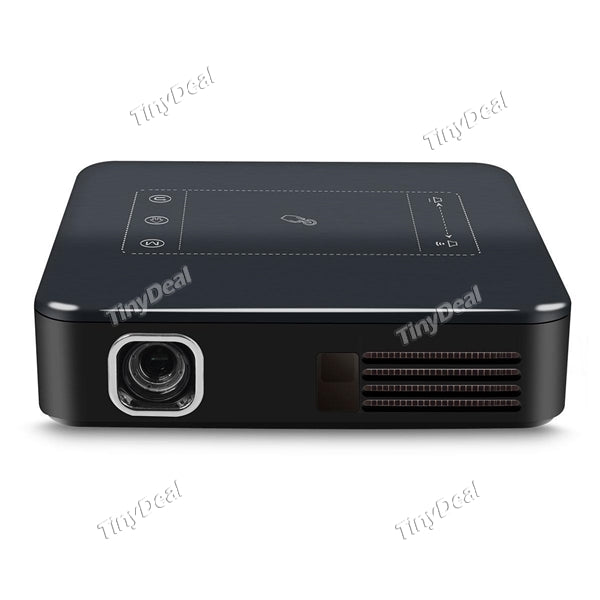 HTC-D13 DLP Projector with TV Box Android 7.1 2G 16G 720P TF Card USB 3.0 HDMI BT 4.0 Dual Brand WiFi Portable