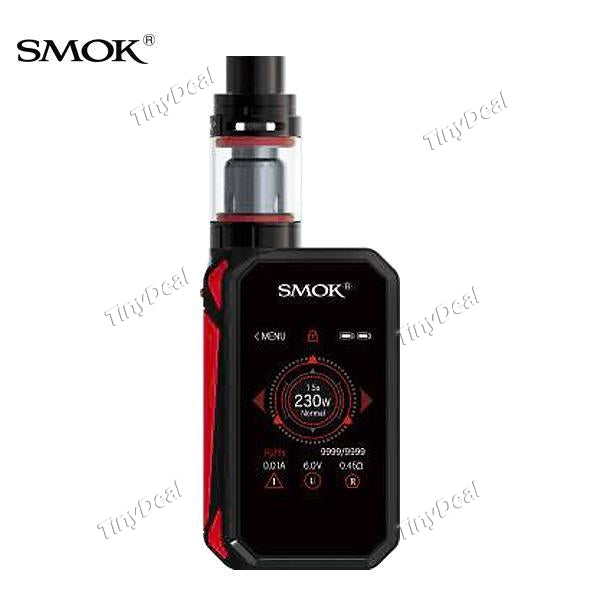 Smoktech G-Priv V2 230W TC VW APV Box Mod 4ML TFV8 X-Baby Tank Kits Standard Edition - Black Red