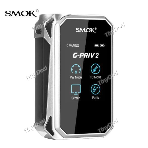 Authentic Smoktech G-Priv G - Priv V2 230W TC VW APV Box Mod - Silvery Black