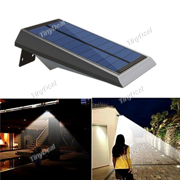 Solar Lights 18-LED Solar Powered Lamp PIR Motion Sensor Wireless Waterproof Security Lights for Garden Patio