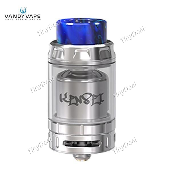 VandyVape Kensei 24 RTA 2ML / 4ML Dual Capacity Rebuildable Tank Atomizer - Silvery SS Stainless Steel