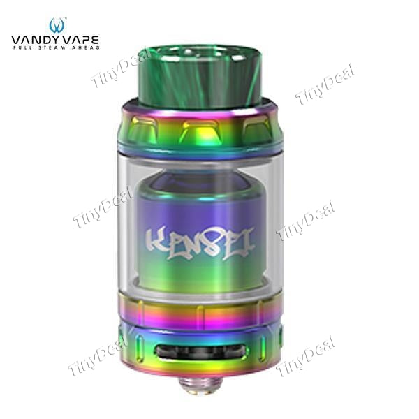 Authentic VandyVape Kensei 24 RTA 2ML / 4ML Dual Capacity Rebuildable Tank Atomizer - Rainbow