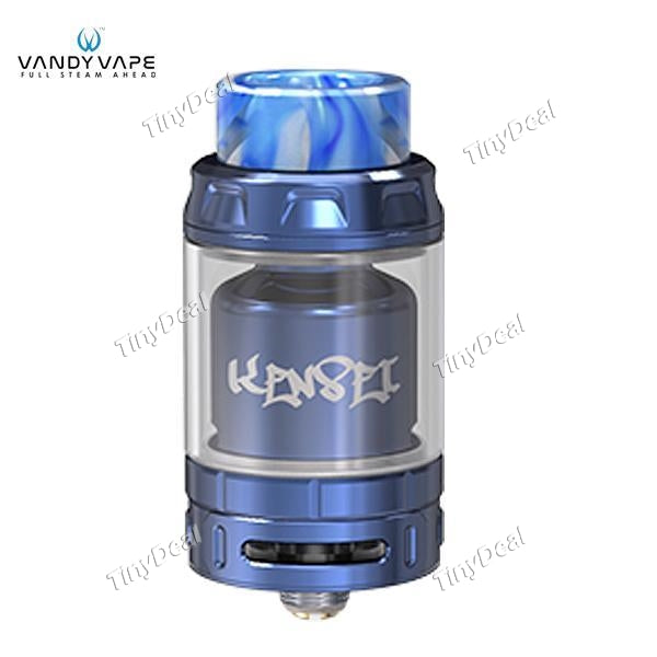 Authentic VandyVape Kensei 24 RTA 2ML / 4ML Dual Capacity Rebuildable Tank Atomizer - Blue
