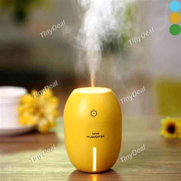 Mini Night Light USB 180ML Lemon Shape Humidifier Aroma Car Air Diffuser Purifier Atomizer for Home & Office