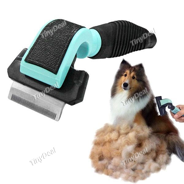 Pet Hair Brush Deshedding Tool Dog Rake Undercoat Brush Effectively Reduces Shedding for Dogs & Cats