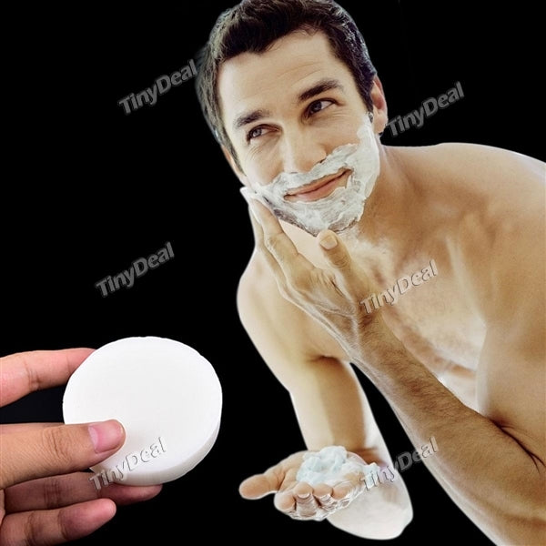 50g White Men Cologne Scent Shaving Cream Soap Foaming Lather Barber Salon Tool