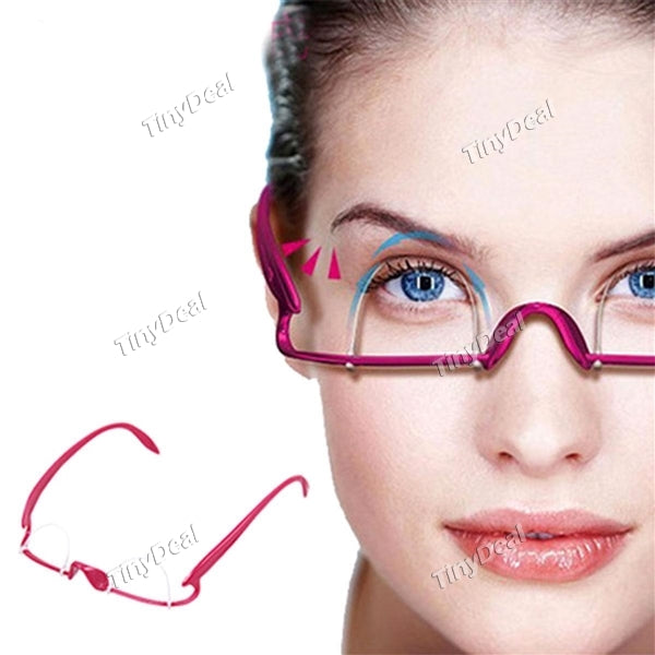 Pink Double Eyelid Trainer Double Fold Eye Lid Training Exercise Glasses Makeup Tool Charming Eyes