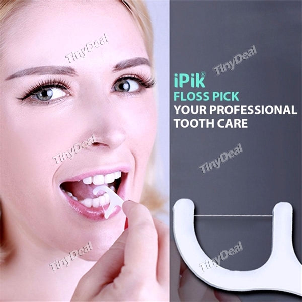 50pcs Floss Picks Dental Floss Teeth Sticks Teeth Picks Flat Dental Floss Toothpick Oral Teeth Cleaning