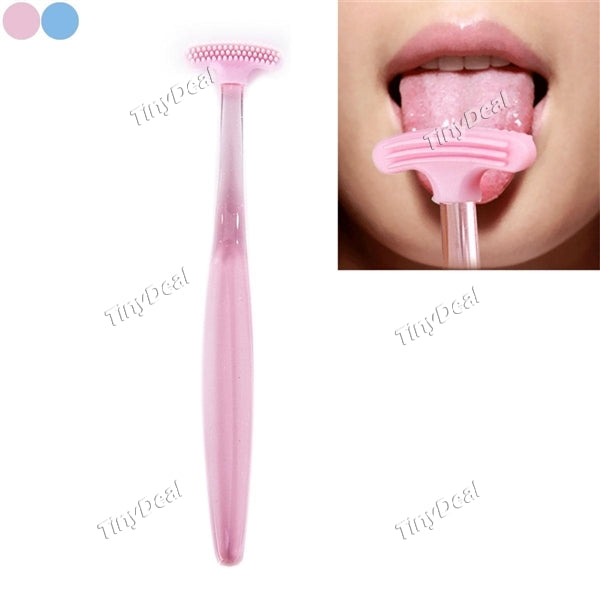 Tongue Cleaner Oral Tongue Surface Cleaning Brushes Double Side Brush Scratching Tongue Clean Fresh Breath