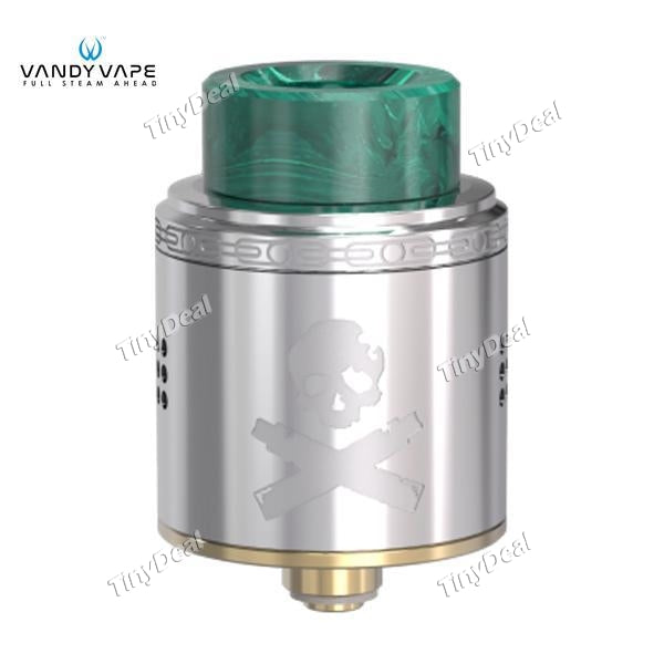 Authentic VandyVape Bonza RDA 2ML 24MM Rebuildable Dripping Atomizer - Silvery SS Stainless Steel