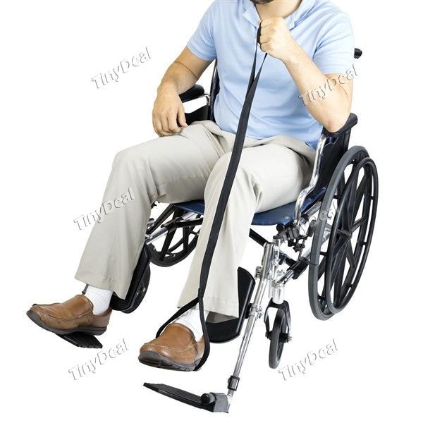 Leg Lifter Strap - Rigid Foot Loop & Hand Grip for Adult Senior Elderly Handicap Disability & Pediatrics