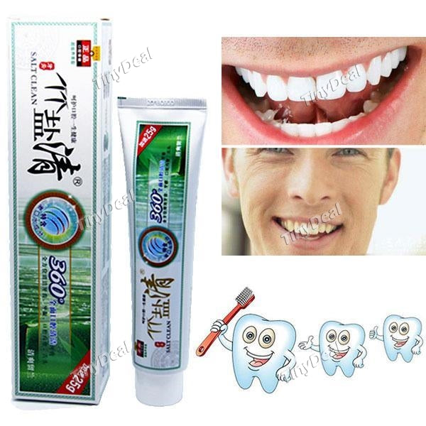 200g Bamboo Salt Natural Whitening Toothpaste Activated Bamboo Charcoal Mint Fluoride Free Gum Care Toothpaste