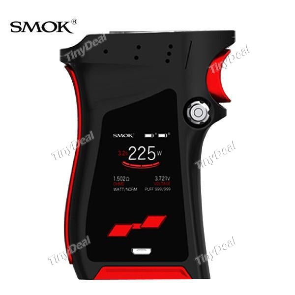 Authentic Smoktech MAG 225W TC Temperature Control VW Variable Wattage APV Box Mod - Black Red
