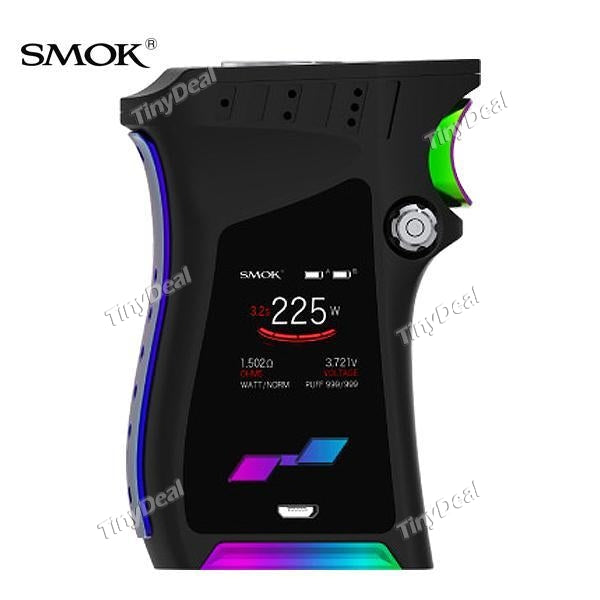 Authentic Smoktech MAG 225W TC Temperature Control VW Variable Wattage APV Box Mod - Black Prism