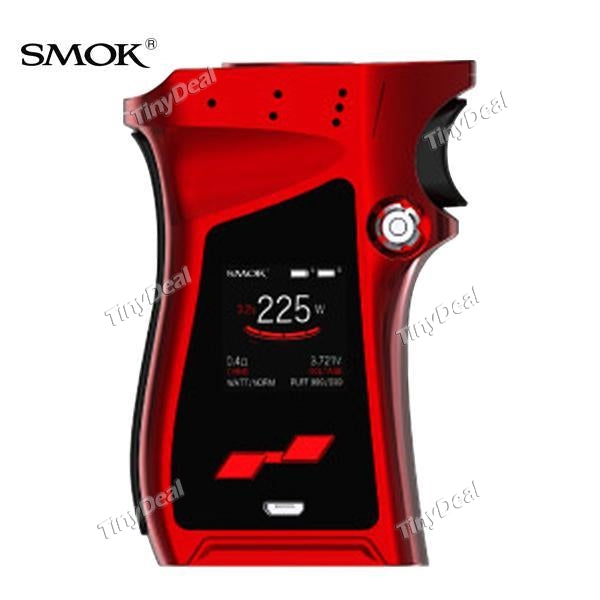 Authentic Smoktech MAG 225W TC Temperature Control VW Variable Wattage APV Box Mod - Red Black
