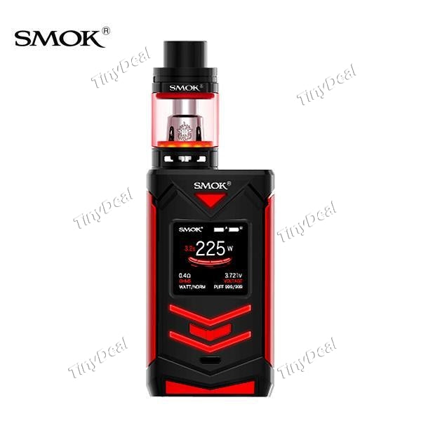Authentic Smoktech Veneno 225W TC VW APV Mod 5ML TFV8 Big Baby Light Edition Tank Kit - Black Red