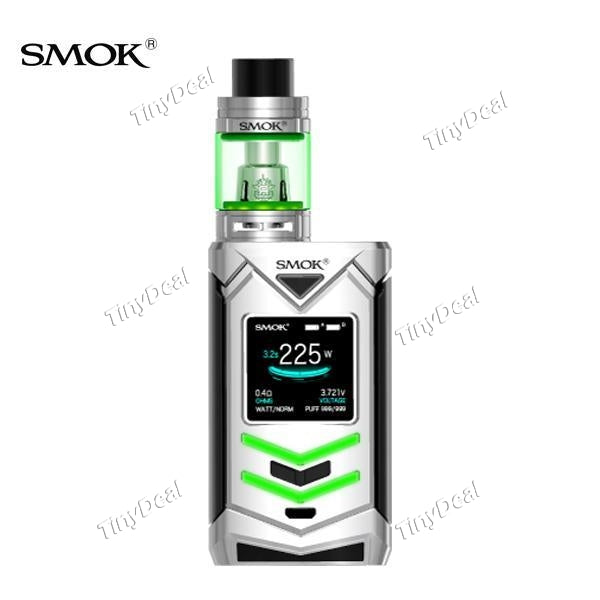 Authentic Smoktech Veneno 225W TC VW APV Mod 5ML TFV8 Big Baby Light Edition Tank Kit - Silvery SS Black