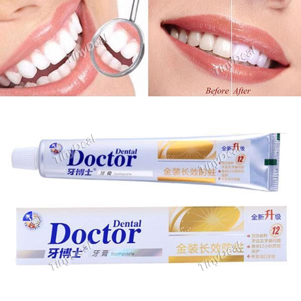 120g Dental Dortor Tooth Whitening Strengthens Tooth Enamel Fight Cavities Fresh Mint Toothpaste