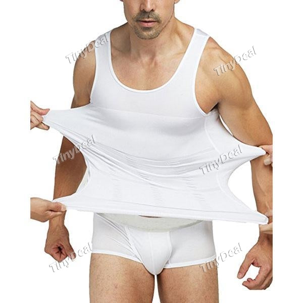 Men's Body Shaper Slimming Shirt Elastic Sculpting Vest Thermal Compression Base Layer Slim Compression Shapewear