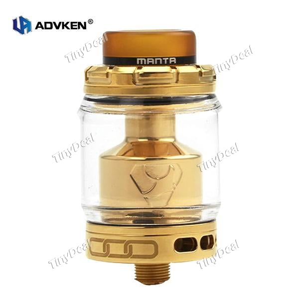 Authentic ADVKEN MANTA RTA 3ml 4.5mL 24mm Rebuildable Tank Atomizer - Golden Color