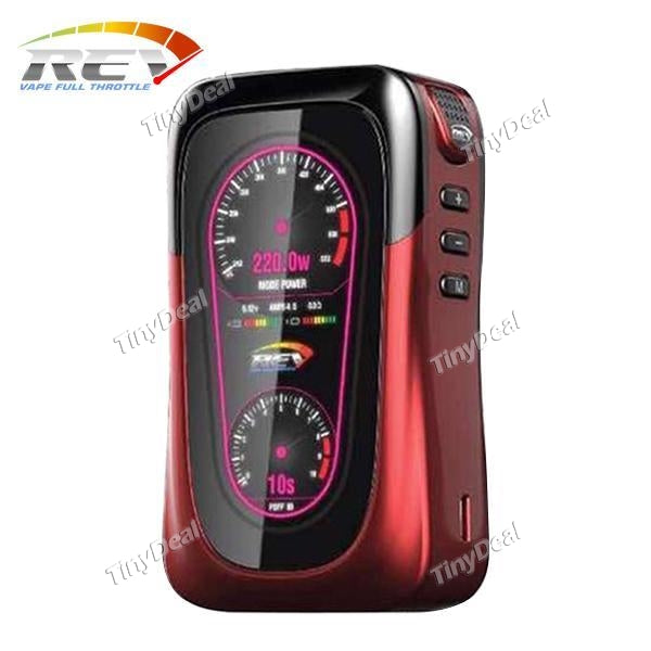 Authentic REVENANT VAPE REV GTS 230W TC VW APV Box Mod - Black Red