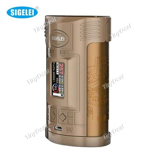 Authentic Sigelei GW 257W TC VW APV QC Charge Box Mod - Coffee Golden