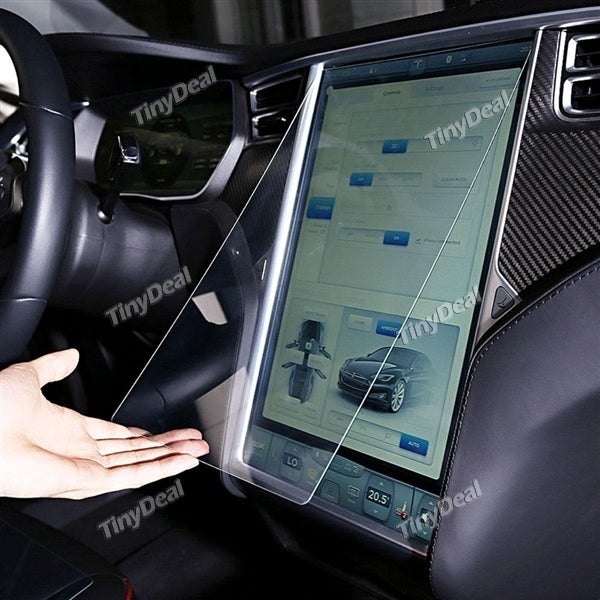 Tempered Glass Membrane Touch Screen Protector Anti-Glare / Anti-Fingerprint f Tesla Model S Model X 17''