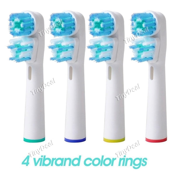 Electric Toothbrush Heads Generic Replacements Compatible with Braun Oral B - New Clean Tooth Brush Head - SB-417A (4 Count)