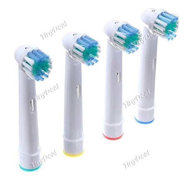 4pcs Toothbrush Replacement Heads Electric Replacement Toothbrush Heads for Braun Oral B SB-17A Soft Bristles (pack of 4)