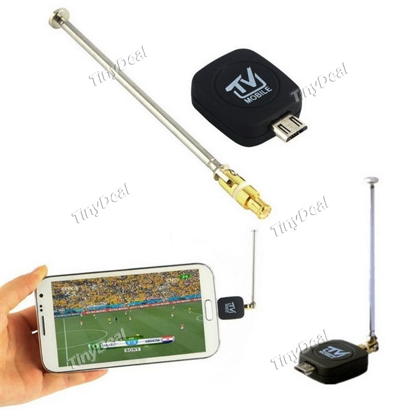 Mini Micro USB DVB-T TV Tuner Receiver Dongle / Antenna DVB-T HD HDTV Digital Mobile TV for Mobile Android
