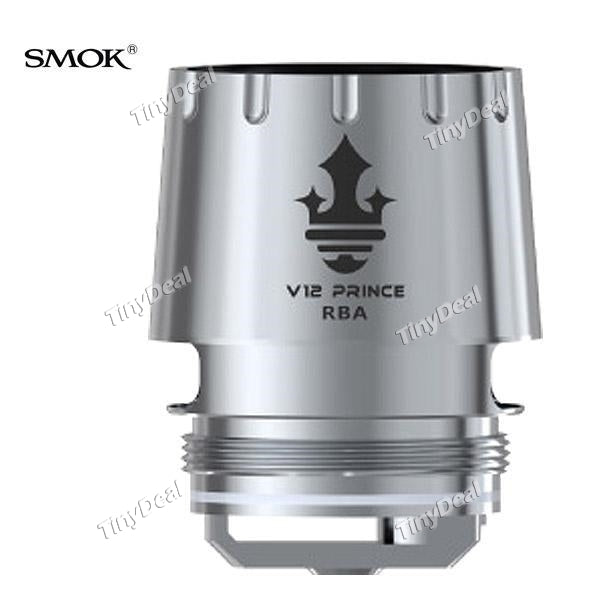 1 x Authentic SMOKTECH V12 Prince RBA 0.25 ohm 0.25Ω Dual Coil Head 1pc / Pack