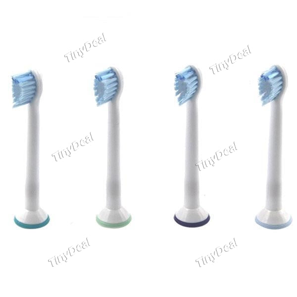 4pcs Replacement Toothbrush Heads for Philips Sonicare ProResults Mini Toothbrushes HX6084