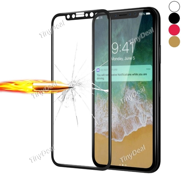 3D Full Cover Tempered Glass Screen Protector Front Protective Film for iPhone X